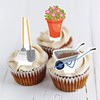 48Pcs Gardening Tool Cupcake Toppers Garden Birthday Party Decorations Garden