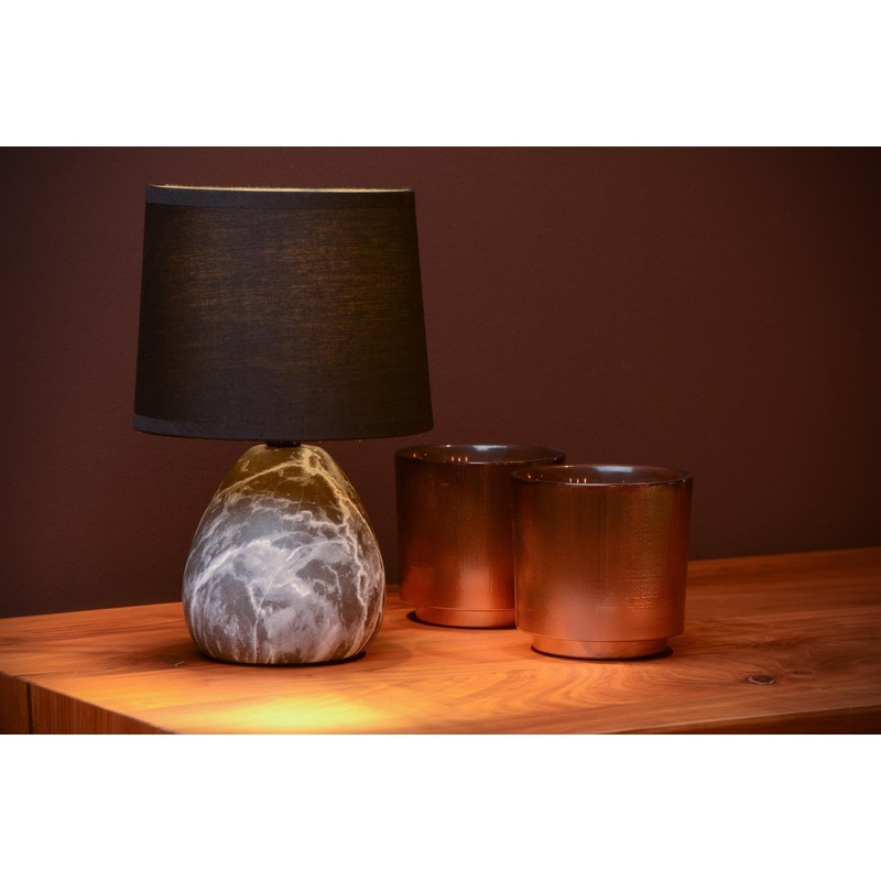 LUCIDE MARMO Table Lamp Diameter 16 cm 1 x E14