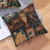 DATANSEN Set of 2 Square 18x18 inch Throw Pillow Covers