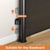 Reinforced 150 Inch Wide Retractable Baby Gate Indoor, 42’’ Tall