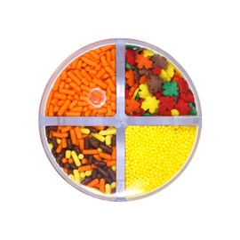 Mystic Sprinkles Autumn/Fall 4 Cell SPrinkle Assortments (Petite, Fabulous Fall Sprinkle Assortment)