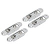 FLEXMAN 4Pcs Wheel Roller Pulley with Slot, Stainless Steel Sliding