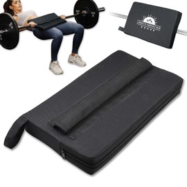 Lights Mountain Square Hip-Thrust Pad Protective Extra Thick Foam pad for Barbell Weightlifting Hip Thrusts and Glute Bridges Workouts Home Gym Equipment (Black)