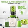 SPZTJK Cold Press Juicer, 5.3'' Wide Feed Chute Juice Extractor
