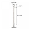 sourcing map Split Splint 4 x 80 mm Stainless Steel