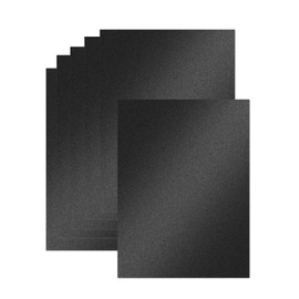 24 Sheets Black Shimmer Cardstock 8.5 x 11inch 250gsm/92lb Double Sided Pearlescence Card Stock for DIY Making Cards, Greeting Cards,Scrapbook,Invitations,Crafts (Black)