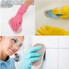 Double Sided Non-Scratch Microfiber Sponges,4Pcs Reusable Double Sided Non-Scratch Microfiber