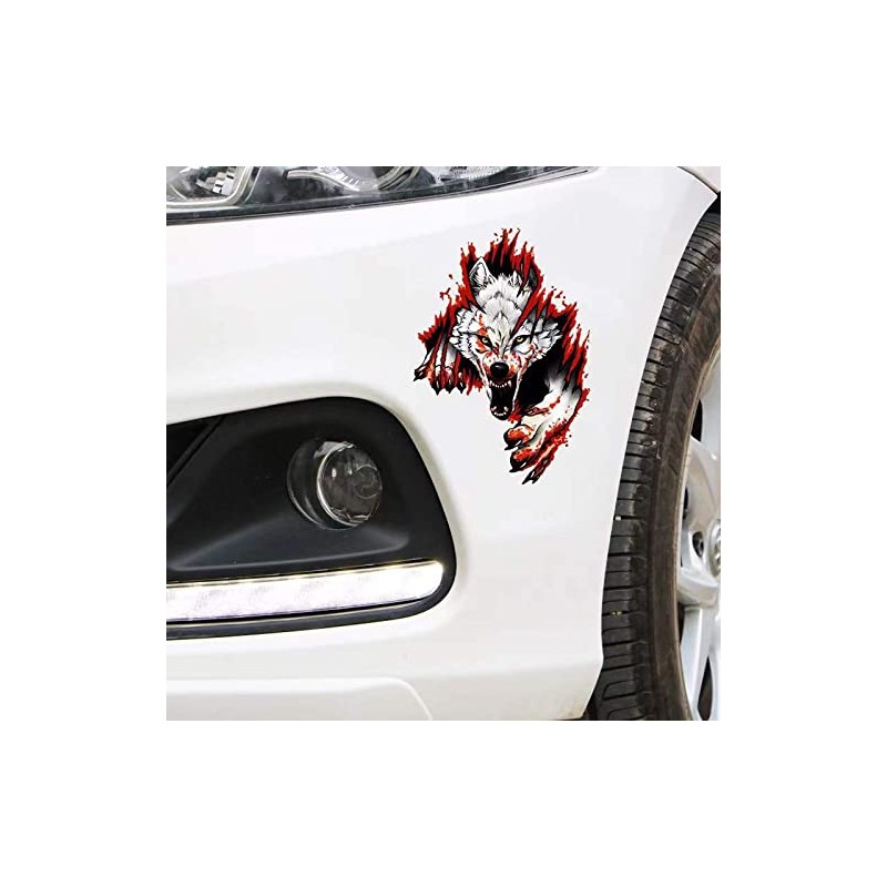 3D Wolf Head Sticker Wolf