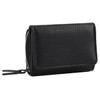 RRANCharltu Women's Small Leather Purse with Zip Coin Compartment Card