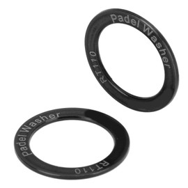 ciciglow Extended Bike Pedal Washers, 2pcs Road Bike Pedal Washers Bicycle Pedal Gasket Less Friction Remove Noise Gaskets(black)