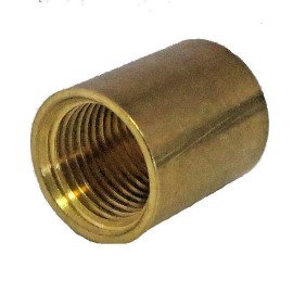 Lamp parts:  brass coupling 3/8" hole x 3/8"  hole  TV-80
