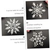 DOITOOL 1 Set Christmas Snowflake Metal Embossing Stencils Durable Cutting
