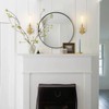 SANTOSTOCK Gold Wall Sconces Set of 2, Modern Bathroom Sconces