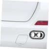 Zerodeko Fake Exhaust Tip Car Decorative Sticker for Scratch Collision