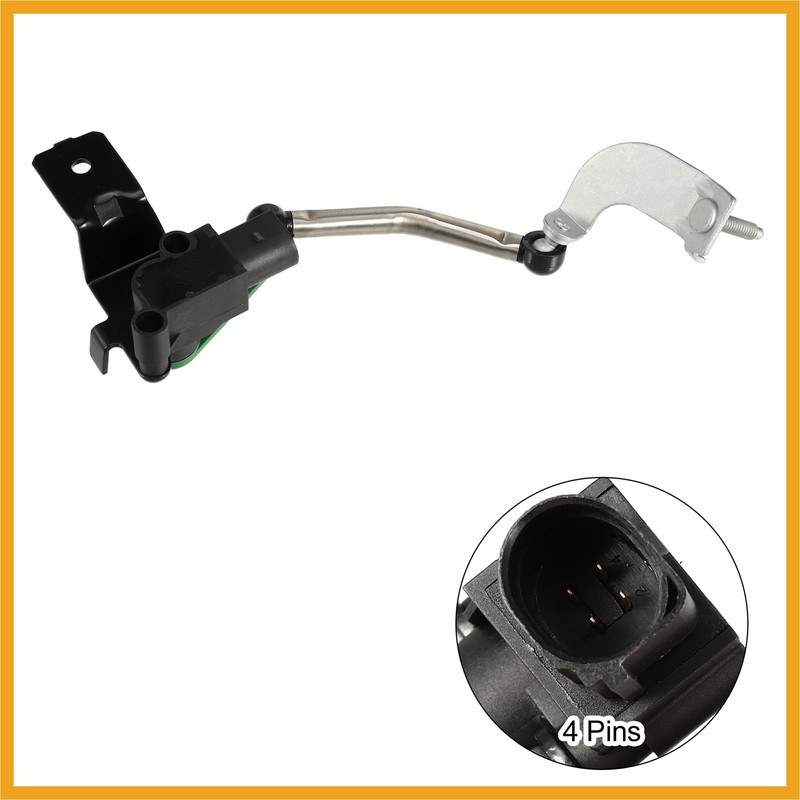 Partuto Front Left Headlight Headlamp Level Sensor 3C0412521B for Passat