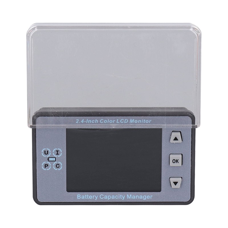 Voltmeter Coulometer Wireless Battery Capacity Manager Monitor with 2.4in Color