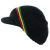 Milani Rasta Ribbed and Slouchy Beanie Visor Cap Woven Hat