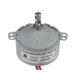 CHANCS TYD-50 Synchronous Motor 110V AC 7.5-9RPM CCW Fixed Rotation 4W Turntable Gear Box for Microwave Oven