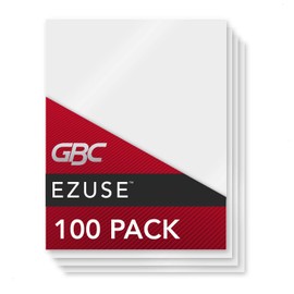 GBC Thermal Laminating Sheets / Pouches, Menu Size, 3 Mil, EZUse, 100-Count (3200720)