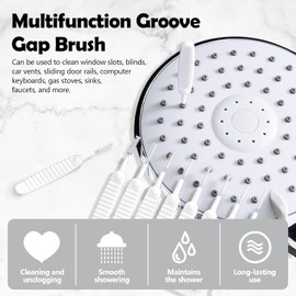 Cepillo de Limpieza para Cabezal de Ducha, Nuevo Cepillo para Polvo de Limpieza para Cabezal de Ducha Antiobstrucción,Limpia Fácilmente Grietas, Ideal para Teléfonos Móviles, Teclados, etc (30PCS)