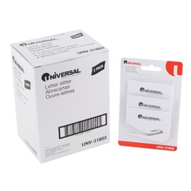 Pack de 12 A mano carta de cortadora abrecartas con hoja oculta, 6,35 cm, blanco, Pack de 3 por UNIVERSAL OFFICE PRODUCTS (categoría del catálogo: De correo, embalaje y material para etiquetado/abrelatas de carta/de mano)