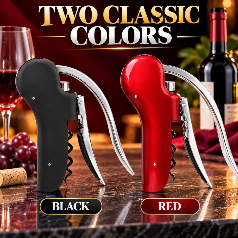 Manual Wine Corkscrew for Wine Bottles – Stainless Steel Opener