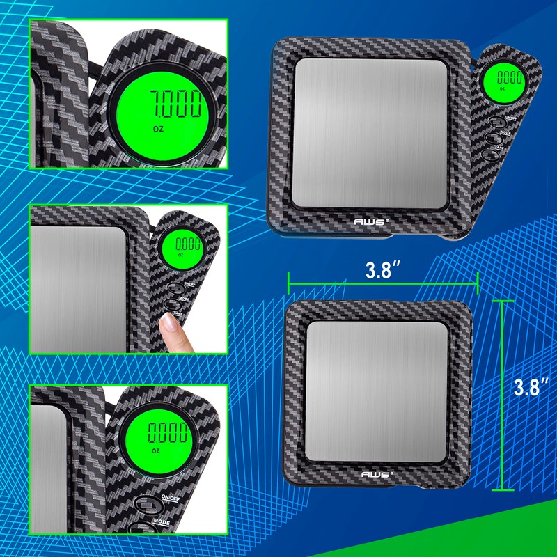 American Weigh Scales Blade Series 1200gram Limited Edition Carbonfiber Digital
