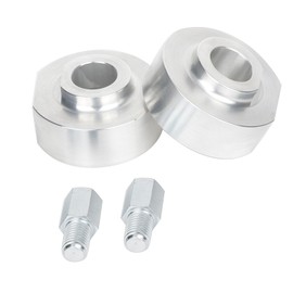 SCITOO Lift 2 inch Front for Ford 1992-2017 Silver Leveling lift kit Strut Spacer Compatible for Ford Excursion 5.4L 2000-2005 Front Lift Spacers