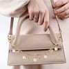 2pcs Fashionable Pearl Handbag Charm for Women, Pink Bow Pearl