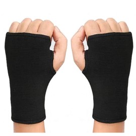 Compression Wrist Support Sleeves with Palm Brace - Carpal Tunnel Relief for Everyday & Fitness Sports Healthcare Tool Black - Color: Black Large