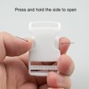 YunBey 12Pcs Plastic Buckle Clips with 12Pcs Tri-Glide Slides Quick