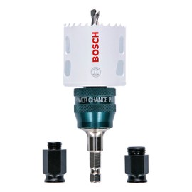 Bosch Professional Hole Saw Progressor for Wood & Metal Starter Kit Set (for wood and metal, Ø 51 mm, accessory rotary drill)