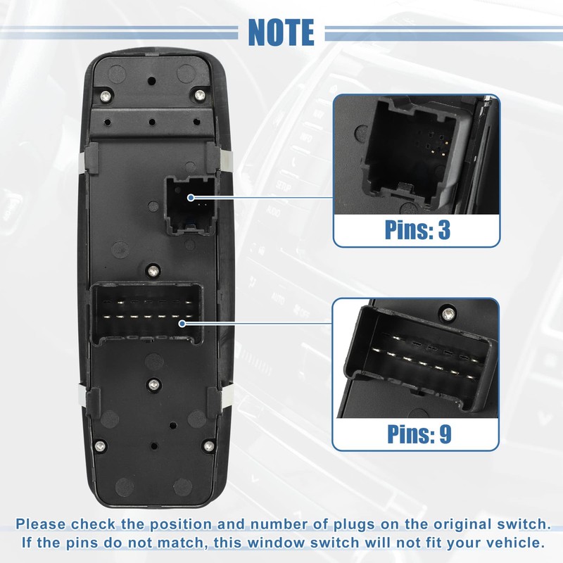 Car Left Front Window Switch Driver Side Control Door Master