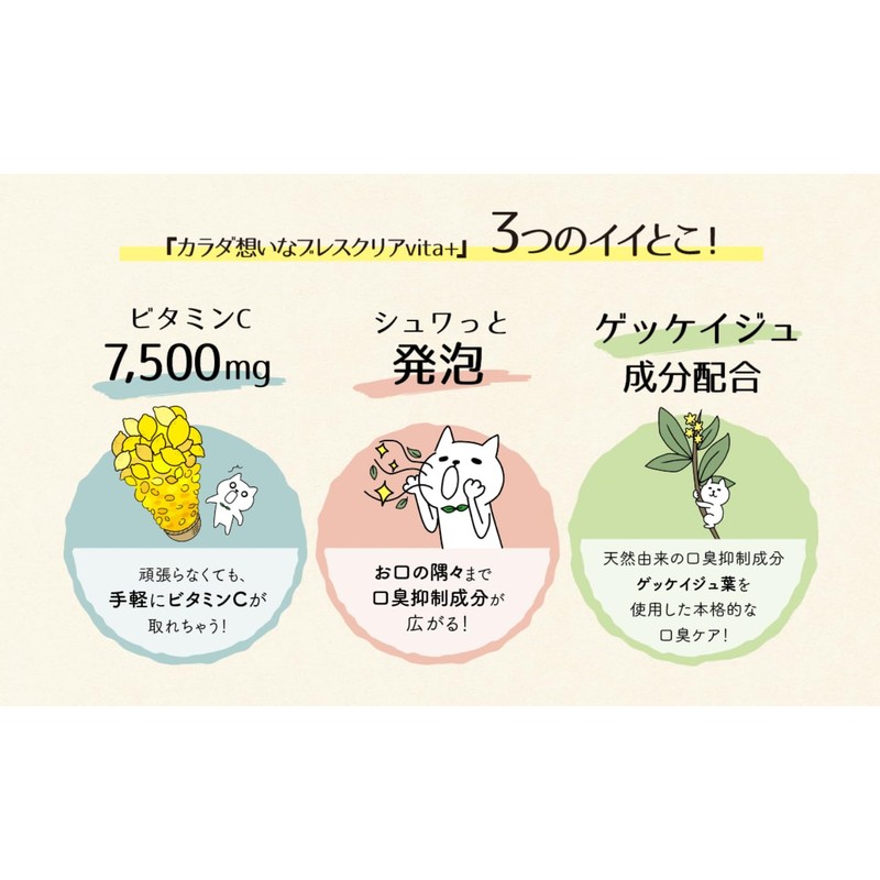 Breath Clear Vita+ Apple Mint, Set of 3 Bags