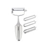 Global 3-Way Peeler with Interchangable Blades, Lightweight Japanese Stainless Steel,