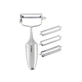 Global 3-Way Peeler with Interchangable Blades, Lightweight Japanese Stainless Steel, Razor-Sharp Edge, Made in Japan