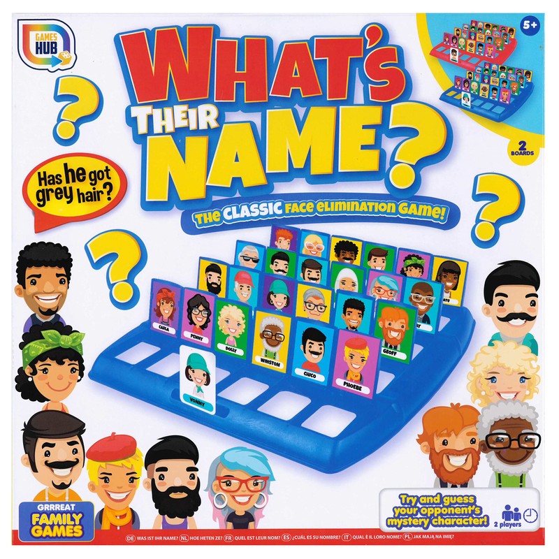 What's Their Name? Classic Face Elimination Guessing Game for Kids