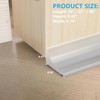 67Inch Shower Threshold Water Dam, Self-Adhesive Silicone Shower Barrier Water