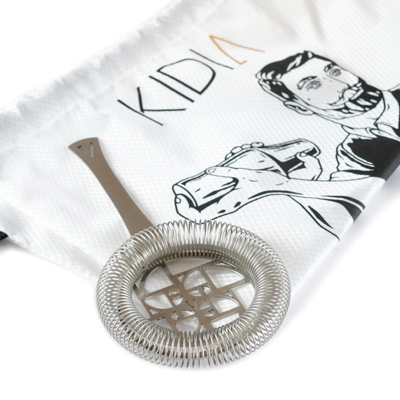 Kidia Stainless Steel Strainer Hawthorne Julep Cocktail Strainer Set for