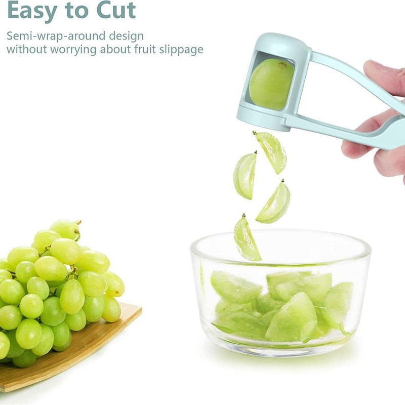2 Pcs Grape Cutter, Strawberry Cutter, Tomato Cherry Strawberry Fruit