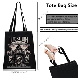 Suriel Tea Room Tote Bag Bookish Book Themed Gifts Spill The Tea Velaris Prythian Acotar Suriel House Gift for Book Lovers Night Court Bookish