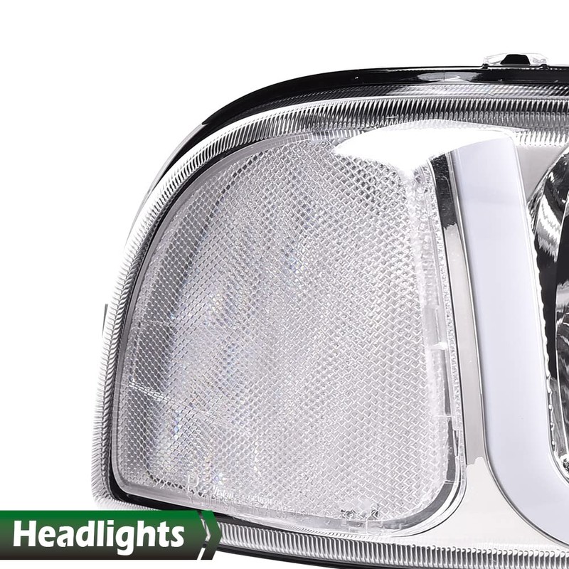 LQI LED DRL Headlights Assembly Compatible with Gmc Sierra 1500