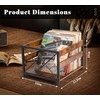 Y&M Vinyl Record Storage Crate, Wooden Storage Box, Classic Cube