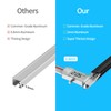 YLNANMI Flexible Bendable Aluminum Curtain Track Ceiling or Wall Mount