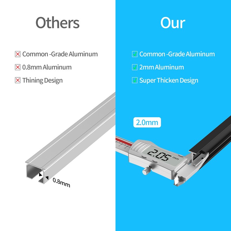YLNANMI Flexible Bendable Aluminum Curtain Track Ceiling or Wall Mount