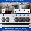 Cooker Knob Child Lock Pack of 3 Assembly without Button