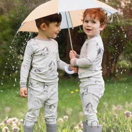 Burt's Bees Baby Baby Boy's Kids Pajamas, Tee and Pant 2-Piece Pj Set, 100% Organic Cotton Soft Sleepwear, Silly Seagulls