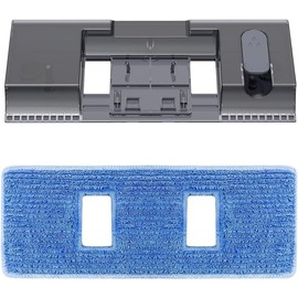 Vexilar Set di ricambio per serbatoio e mocio, include 1 serbatoio e 3 panni per mocio, compatibile con aspirapolvere senza fili Vexilar V12
