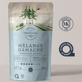 Virgin Hill Coffee - Gamache Blend - Smooth Intensity & Medium Roast - Half Pound of High-Grade Ground Coffee - 8oz / 227 grams