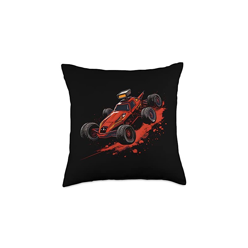 RC Racing Remote Control Car Apparel Enthusiasts Throw Pillow